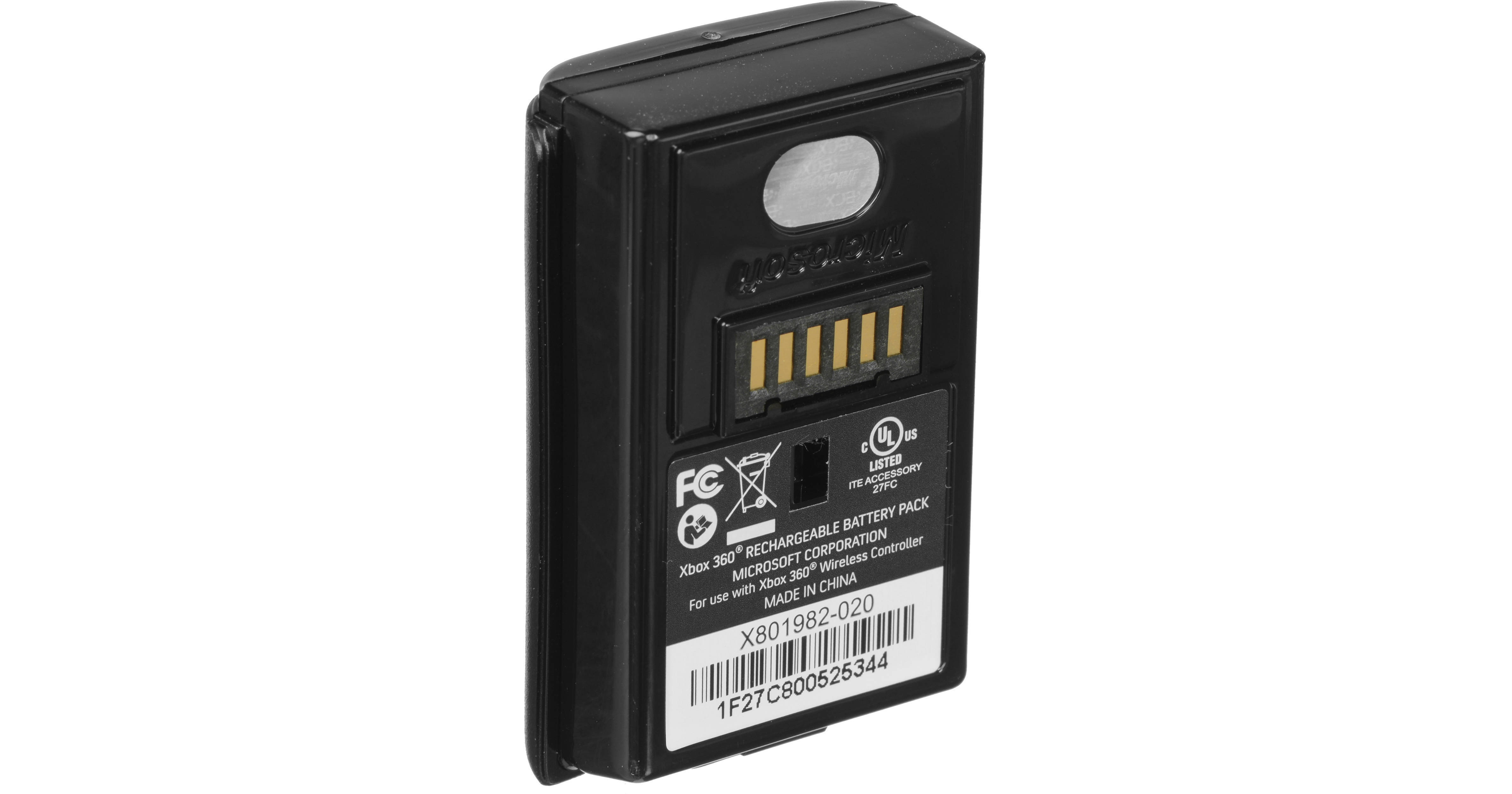 Pile / Batterie Pour Manette Xbox 360 Sans Fil Par Intec - Noire