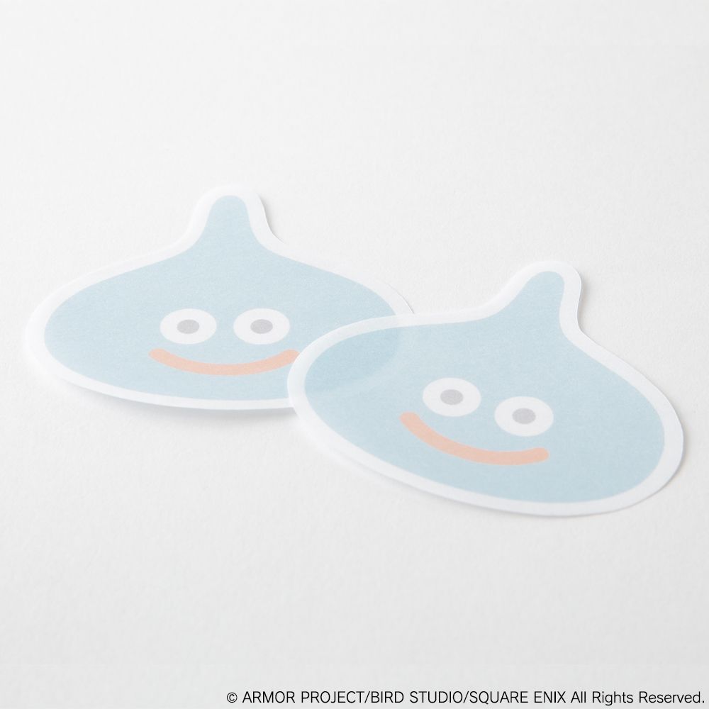 Calepin de Feuilles Autocollantes Dragon Quest Bungu Par Square Enix - Slime Bleue (24 Feuilles)