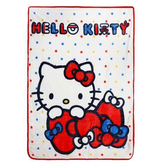 Jeté En Molleton Sanrio Par Bioworld - Hello Kitty