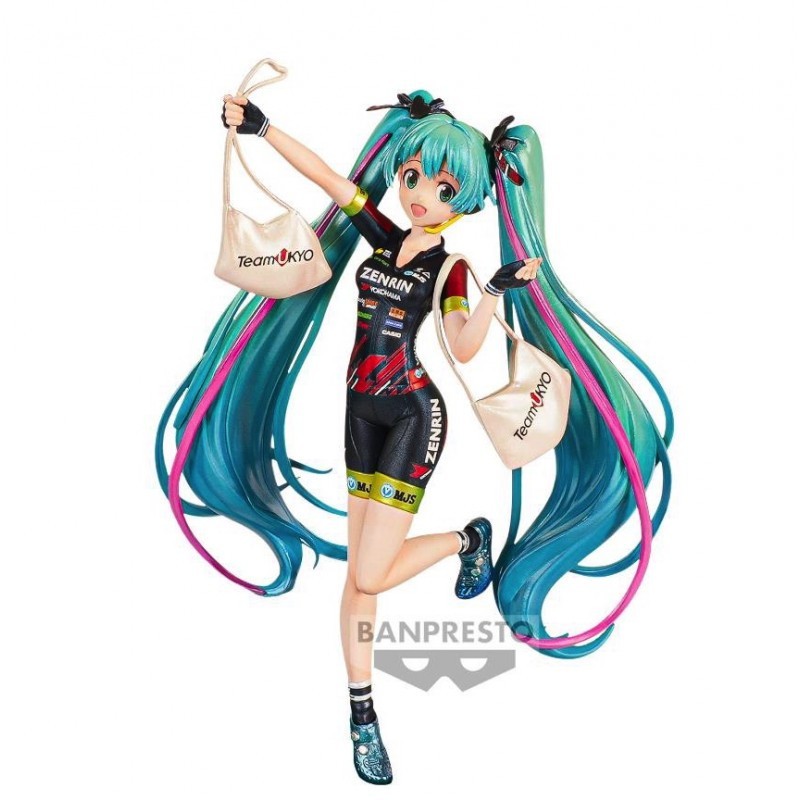 Figurine Hatsune Miku Par Banpresto - Racing Miku Cheering Team Ukyo 2019