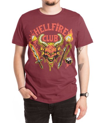 T-Shirt Threadless - Hellfire Club (Dark) Scarlet Red