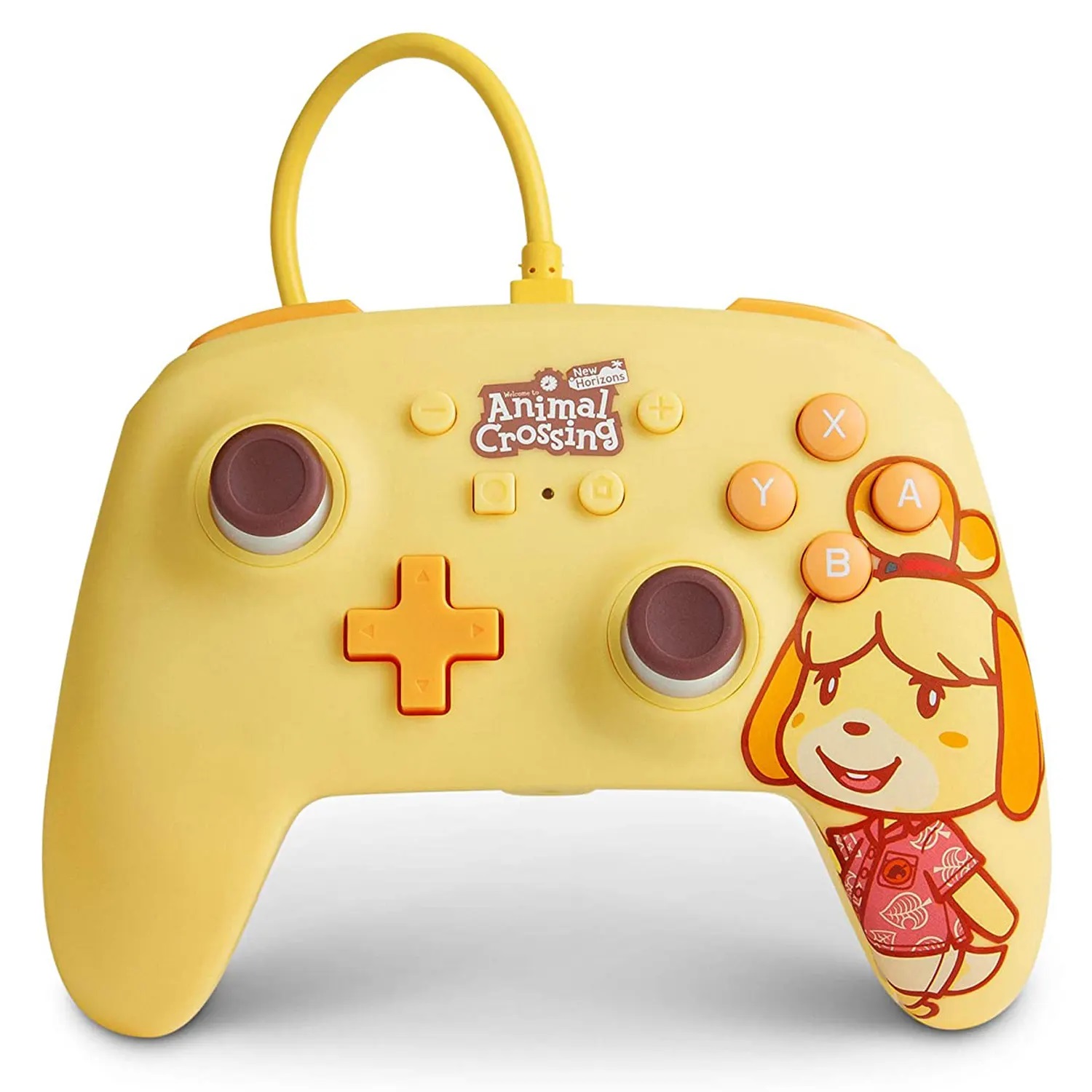 Manette Enhanced Controller Avec Fil Pour Nintendo Switch Par PowerA - Animal Crossing Isabelle