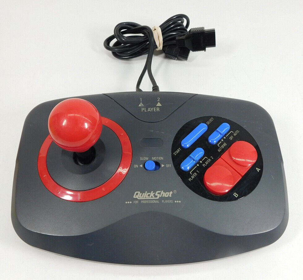 Manette Quickshot Modèle Q-128N Pour NES / Nintendo Entertainment System Style Arcade Par Bondwell