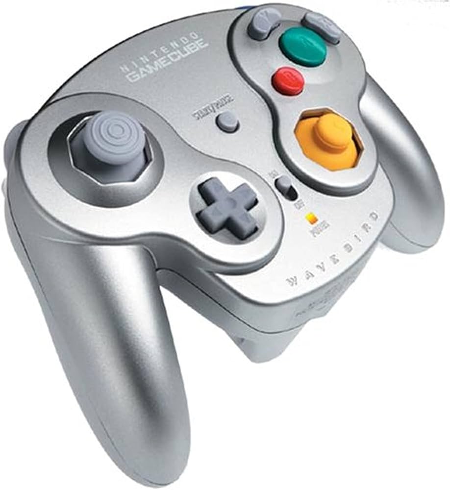 Manette Wavebird Sans Fil Pour Gamecube Officielle Nintendo - Argent Platinum