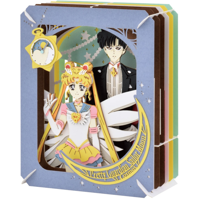 Kit Bricolage Paper Theater Sailor Moon Cosmos Par Ensky - Sailor Moon Et Tuxedo Mask