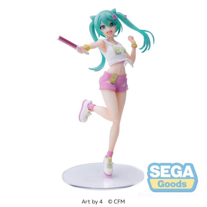 Figurine Luminasta Hatsune Miku Par Sega - Miku Live Cheer 21 CM