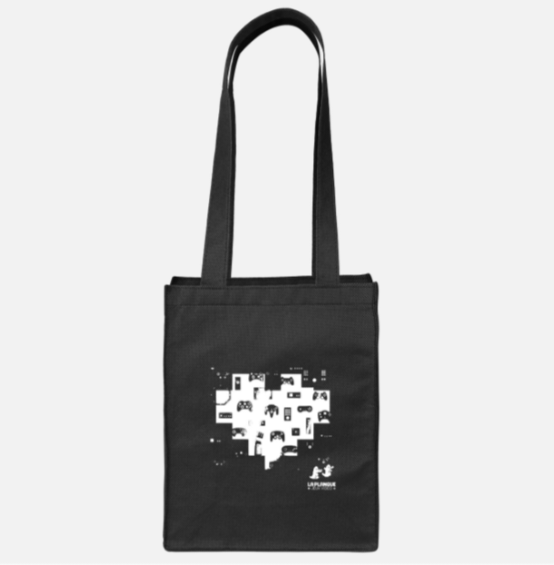 Sac De Magasinage Réutilisable En Tissu La Planque Jeux Vidéo Petit 25 x 20 x 10 CM - Noir