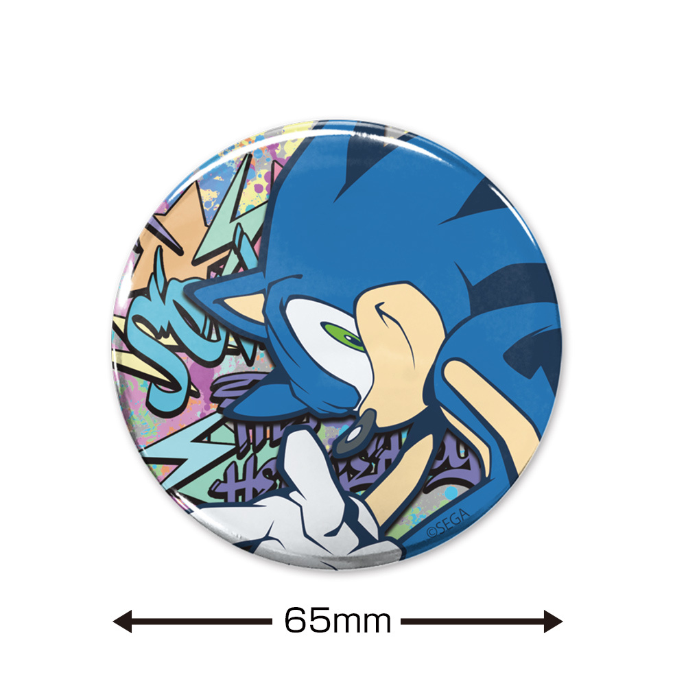Macaron Géant Sonic The Hedgehog Par Sega - Sonic 65mm Can Badge Graffiti Ver.