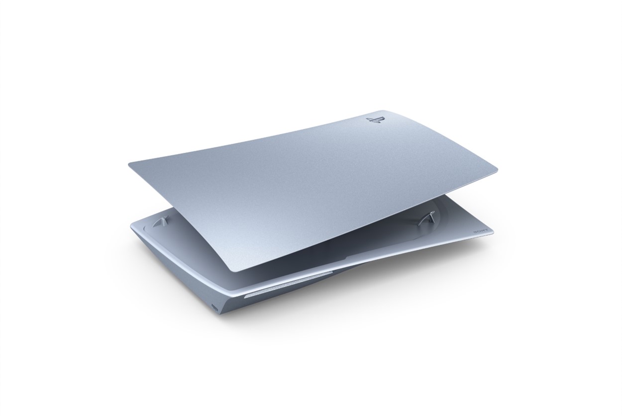 Façade / Cover Pour PS5 / Playstation 5 Avec Disque Officielle Sony - Argent Sterling/ Sterling Sil