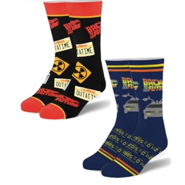 Ensemble De 2 Paires De Chaussettes Par Odd Sox - Back To The Future