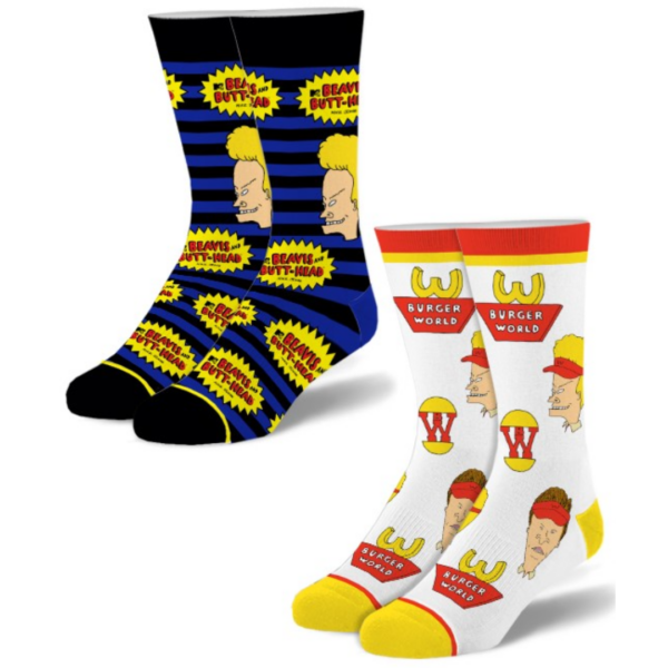 Ensemble De 2 Paires De Chaussettes Par Odd Sox - Beavis And Butthead