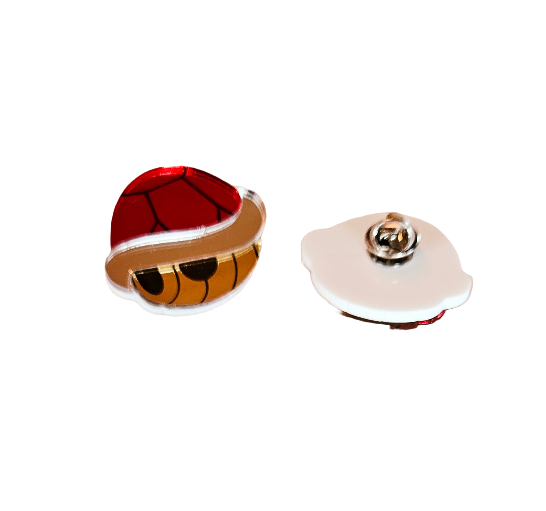 Épinglette (Pin) Super Mario Par Chinook Crafts - Carapace Rouge