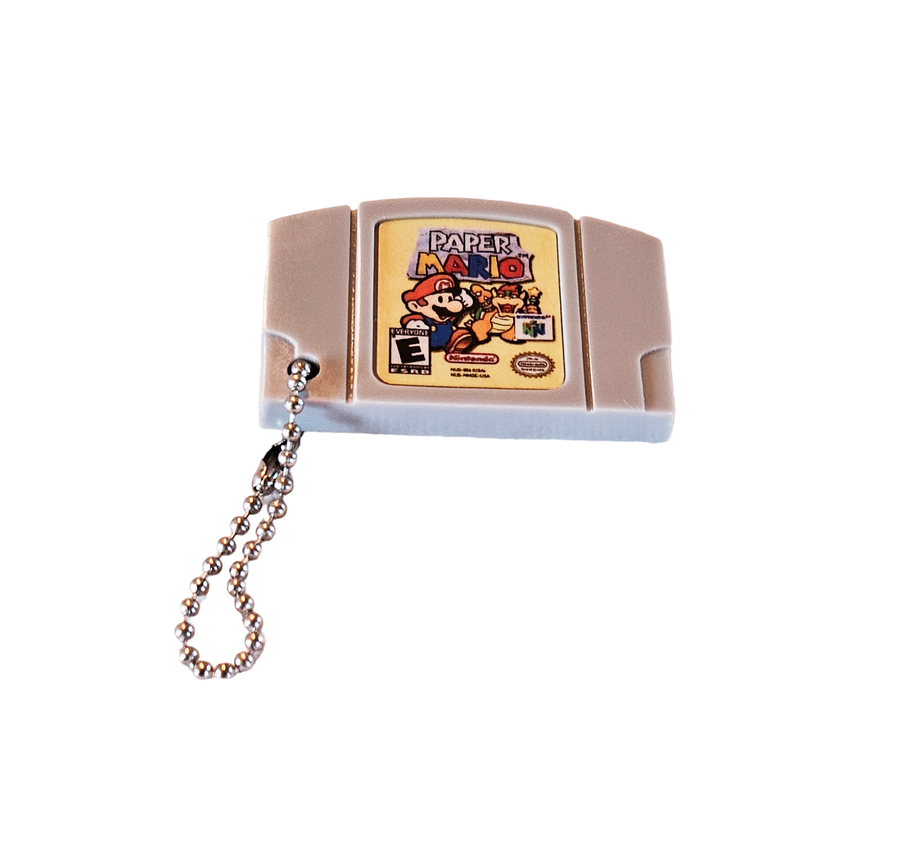 Porte-Clé Mini-Cartouche de N64 Par Chinook Crafts - Paper Mario