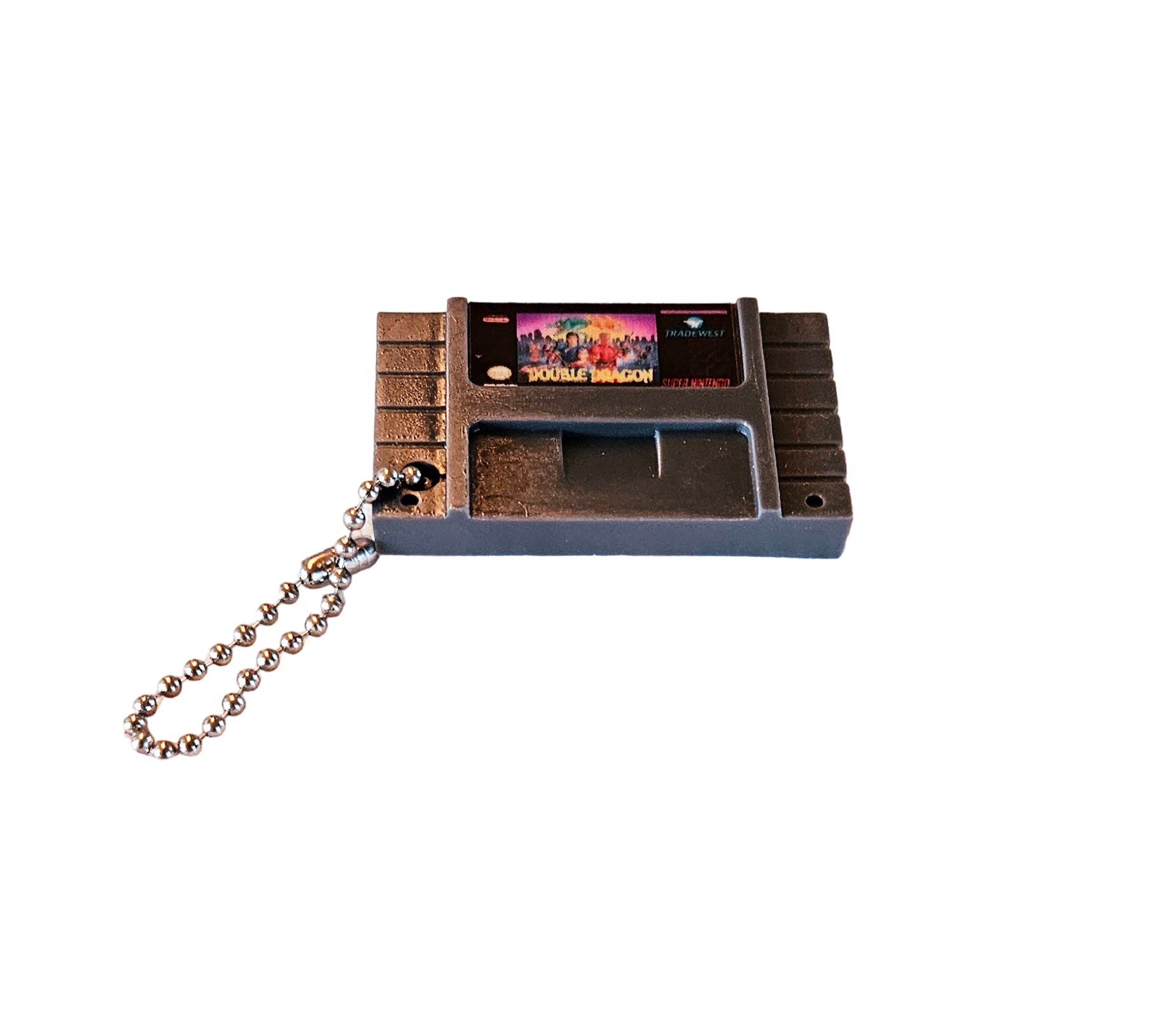 Porte-Clé Mini-Cartouche de SNES Par Chinook Crafts - Super Double Dragon