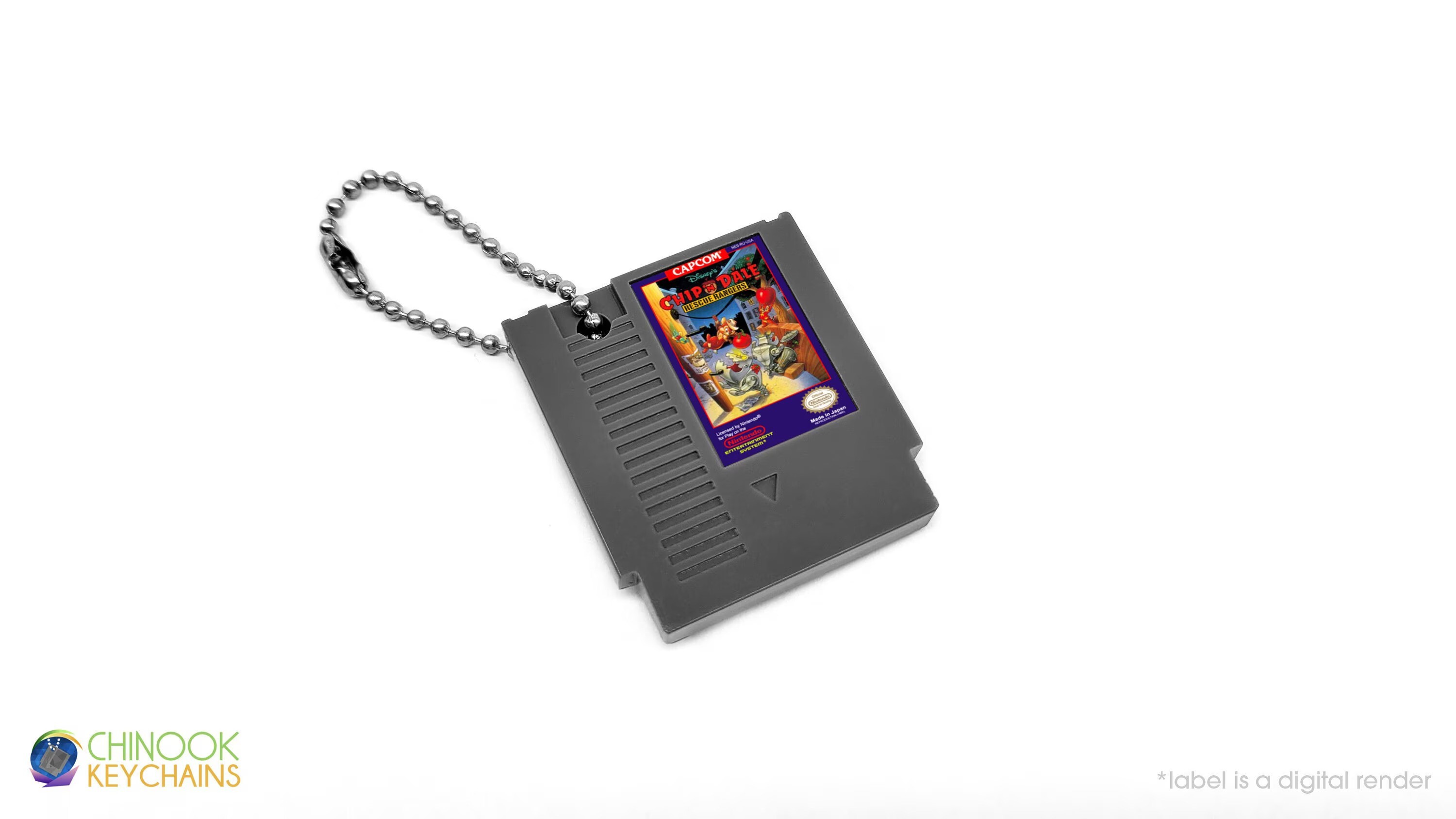 Porte-Clé Mini-Cartouche de NES Par Chinook Crafts - Chip & Dale Rescue Rangers