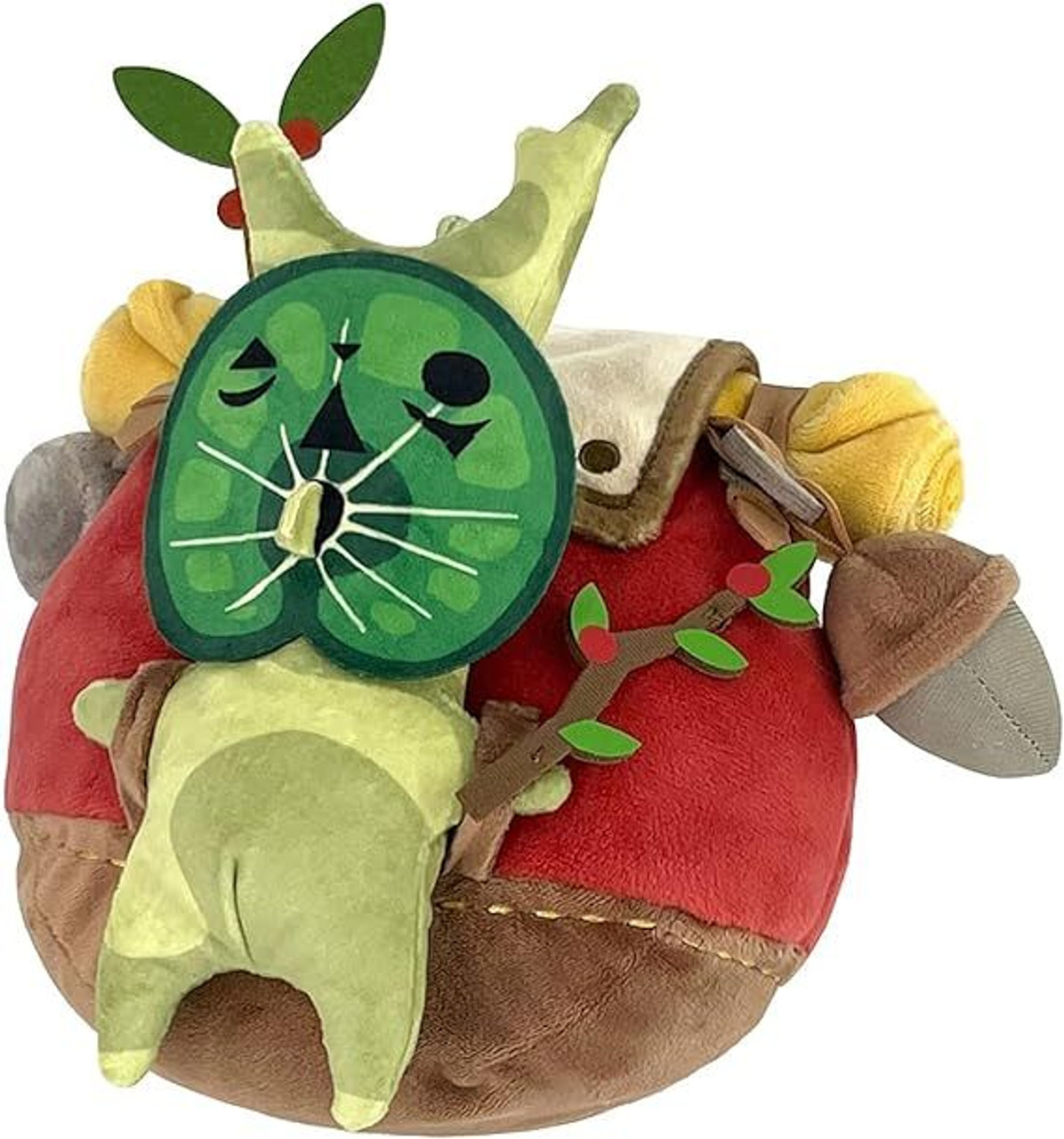 Toutou The Legend Of Zelda Par Sanei -  Red Backpack Traveling Korok 16 CM