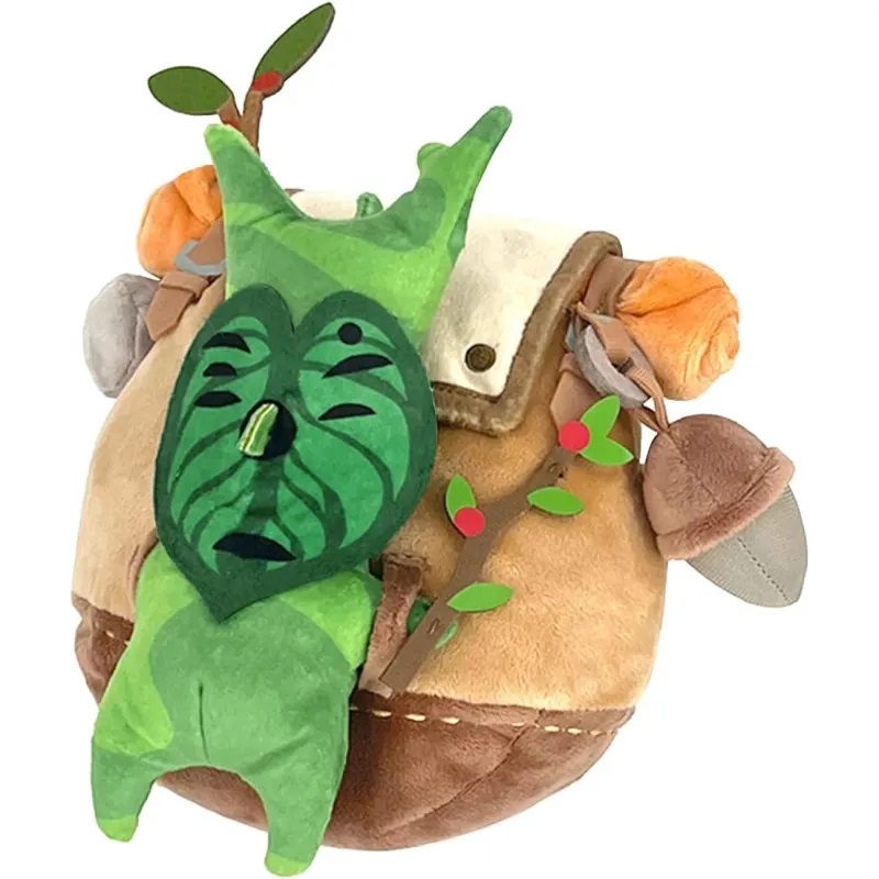 Toutou The Legend Of Zelda Par Sanei -  Brown Backpack Traveling Korok 16 CM