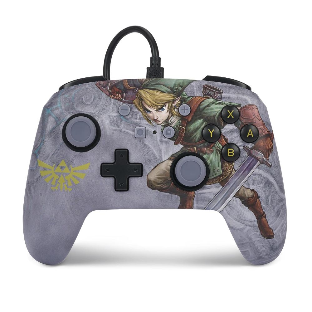 Manette Enhanced Controller Avec Fil Pour Nintendo Switch Par PowerA - Zelda Valiant Link