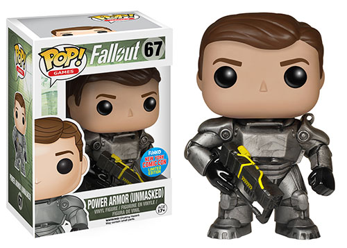 Figurine Pop! Games Fallout #67 Par Funko - Power Armor (Unmasked) Édition Limitée New York Comic 