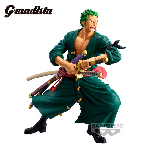 Figurine Grandista One Piece Par Banpresto - Roronoa Zorro 22 CM