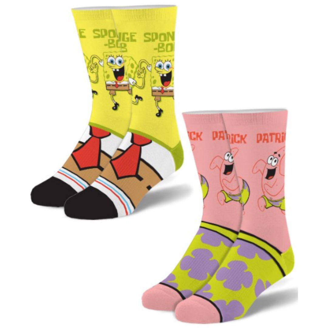 Ensemble De 2 Paires De Chaussettes Par Odd Sox - SpongeBob Squarepants