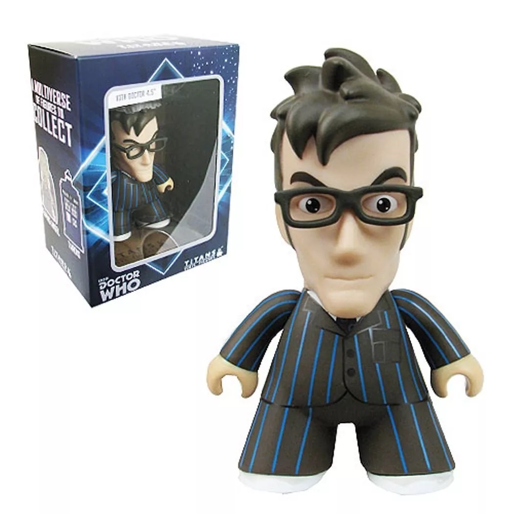 Figurine Doctor Who 10th Doctor Vinyl Figure Glasses David Tennant Par TITANS 10 CM