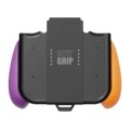 Charge And Play Controller Grip Pour Nintendo Switch Par Skull & Co - Neon Violet Et Orange