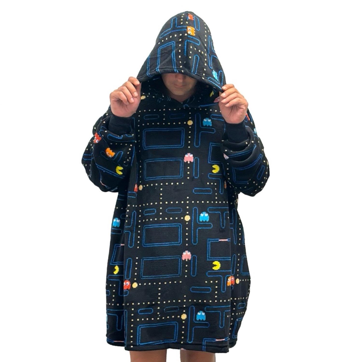 Chandail À Capuchon Surdimensionné Par Bioworld - Pac-Man