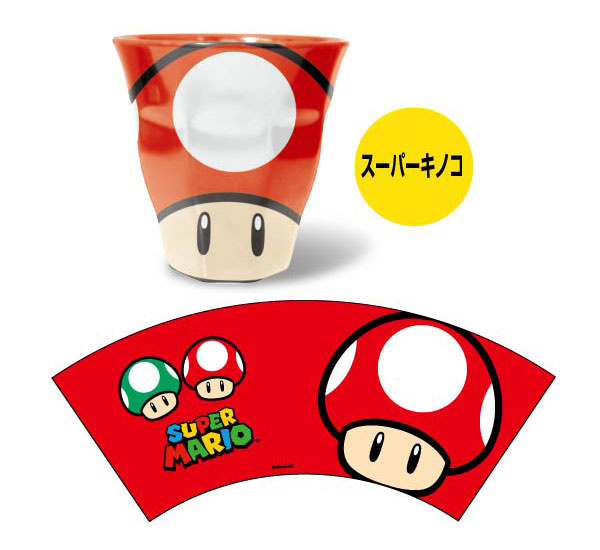 Verre En Mélamine Super Mario Par Bandai - Super Champignon