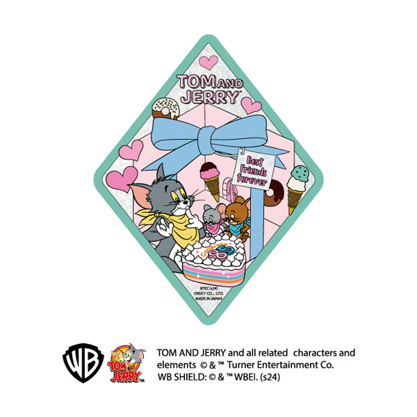 Autocollant Prism Travel Sticker Par Ensky - Tom & Jerry Best Friends Forever