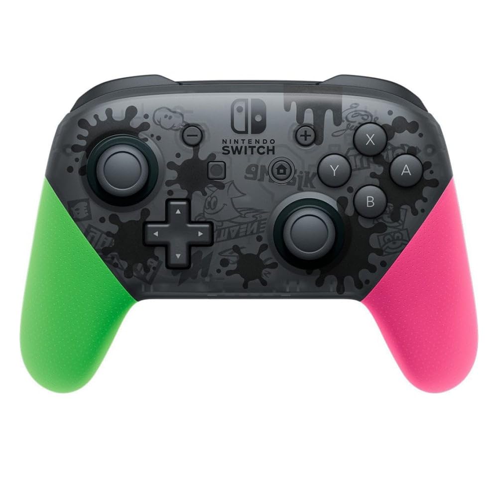 Manette Pro Controller Sans Fil Pour Switch Officielle Nintendo - Édition Splatoon 2 Europenne