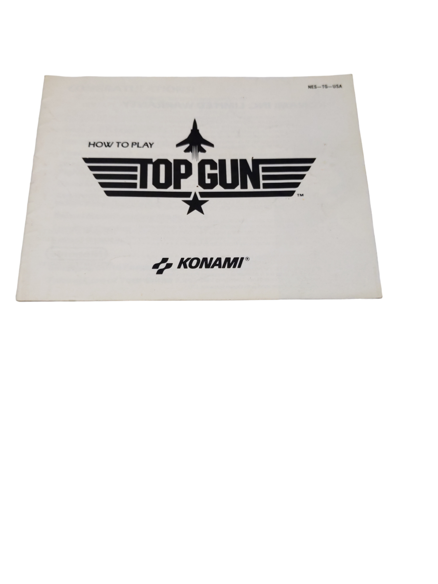 Livret NES-TG-USA Top Gun NES