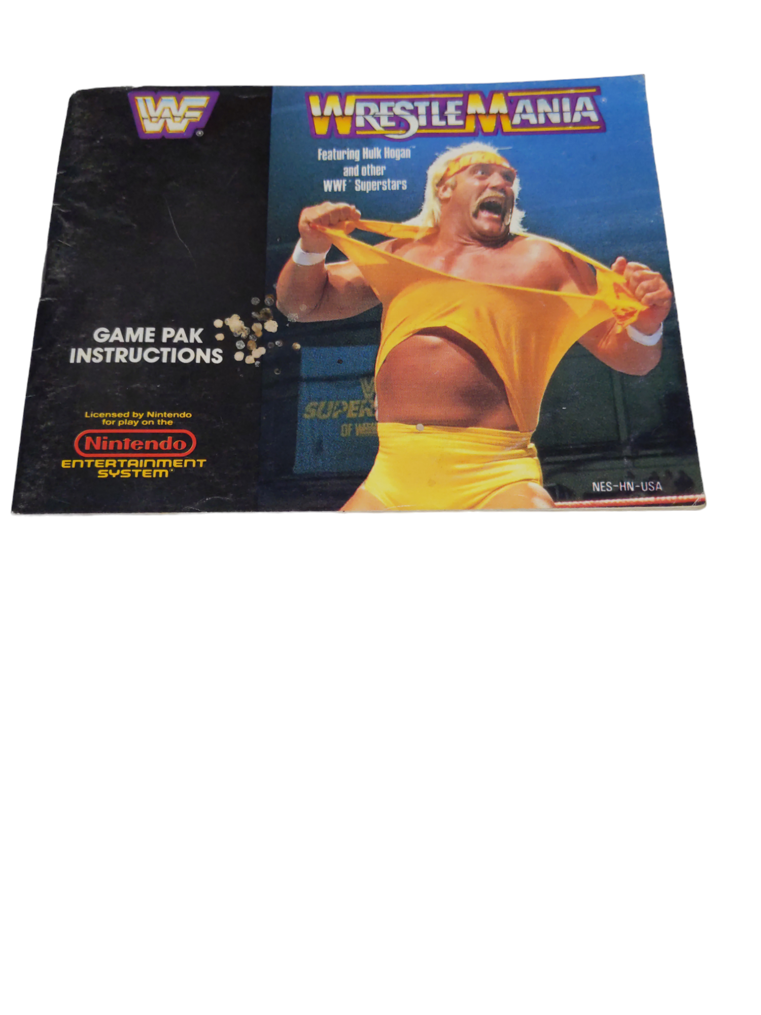 Livret NES-HN-USA WWF WrestleMania NES