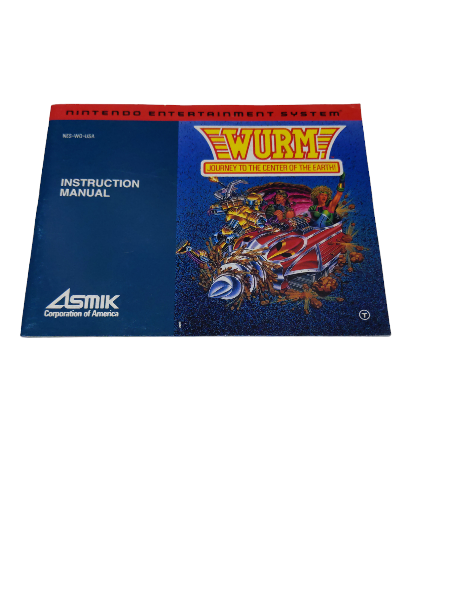 Livret NES-WQ-USA Wurm Journey To The Center Of The Earth NES