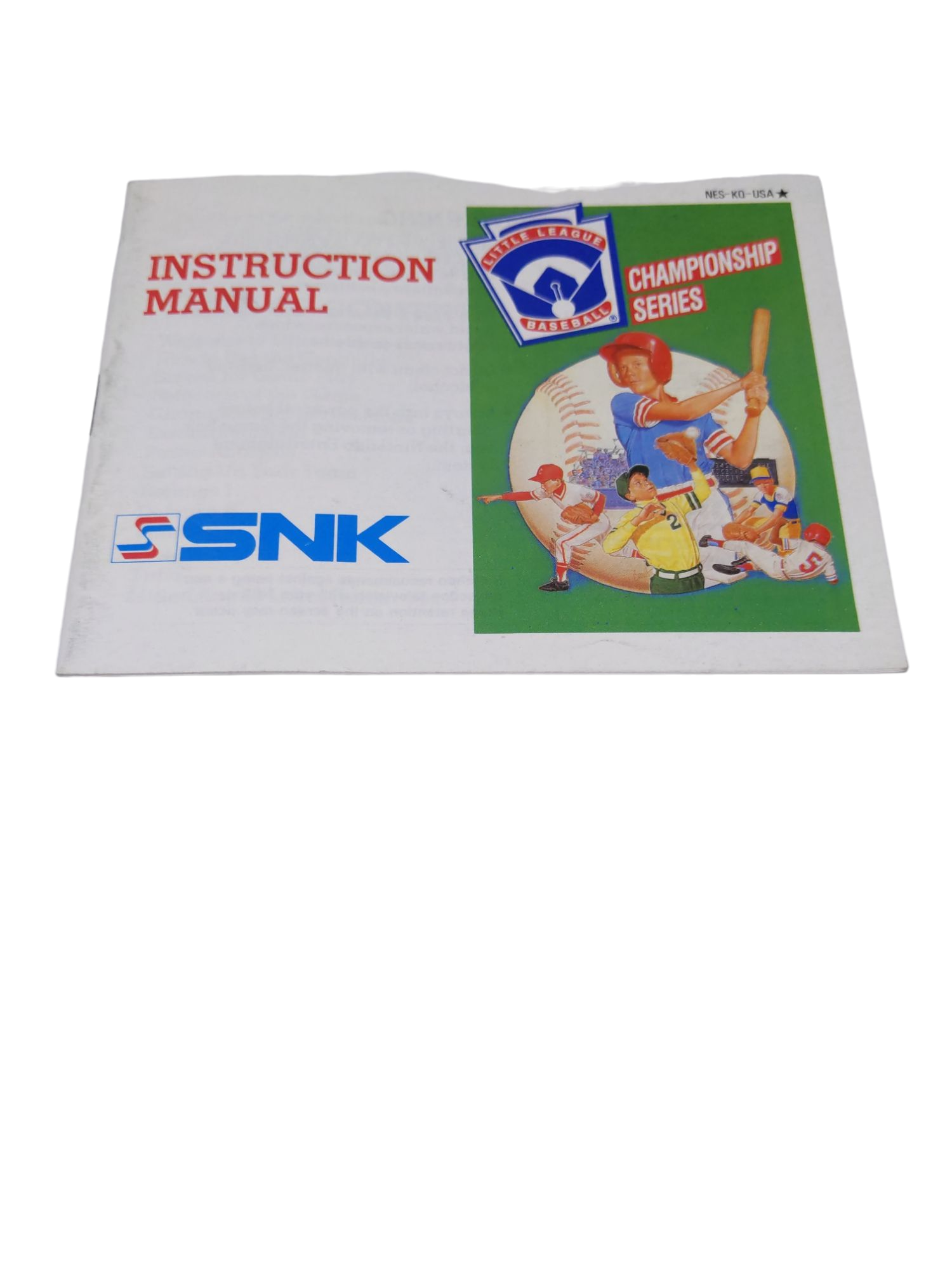 Livret NES-KQ-USA Little League Baseball Championship Series NES