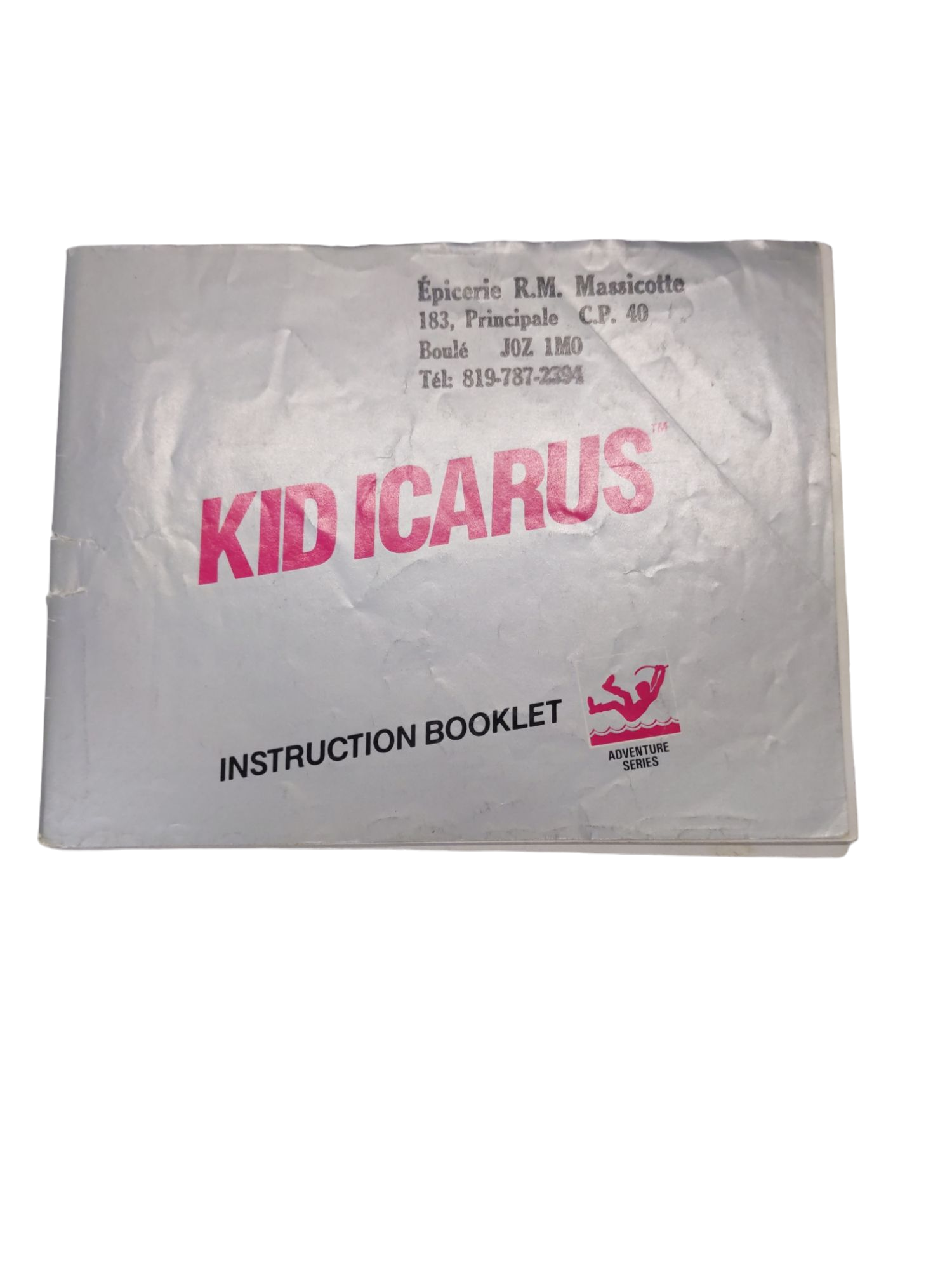 Livret Kid Icarus NES
