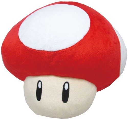 Toutou/Coussin Super Mario Bros Par Sanei - Super Champignon 30CM
