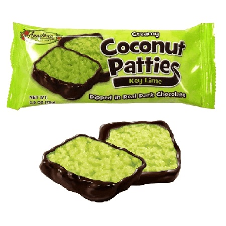 Tablette De Chocolat Coconut Patties Par Anastasia Confections - Lime 76G