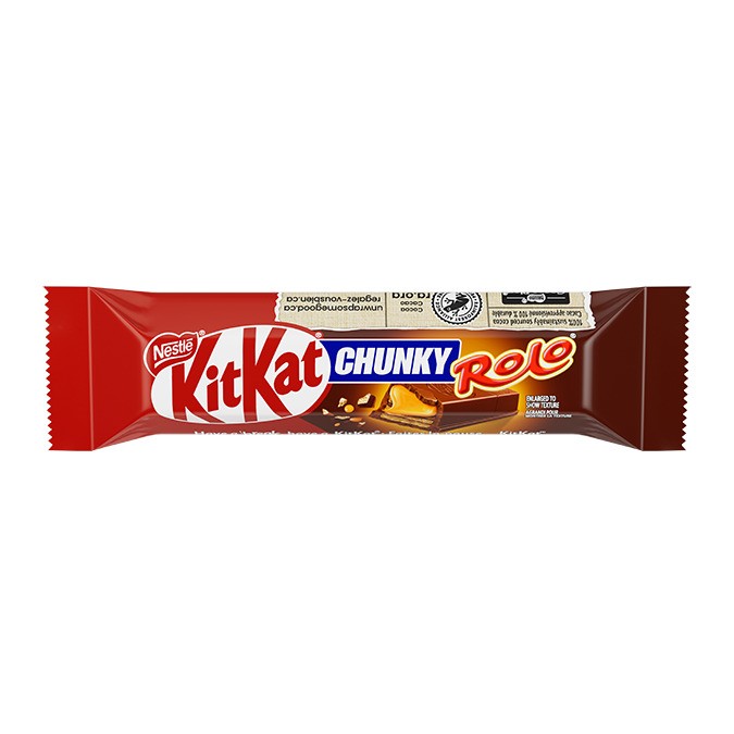 Tablette De Chocolat KitKat Chunky Par Nestlé - Saveur Rolo 42G