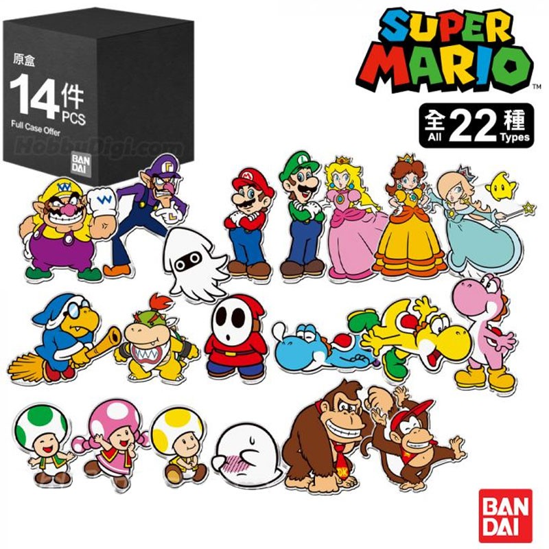 Sachet Mystère Super Mario Chara-Magnets 2 Par Bandai - Un Item Au Hasard