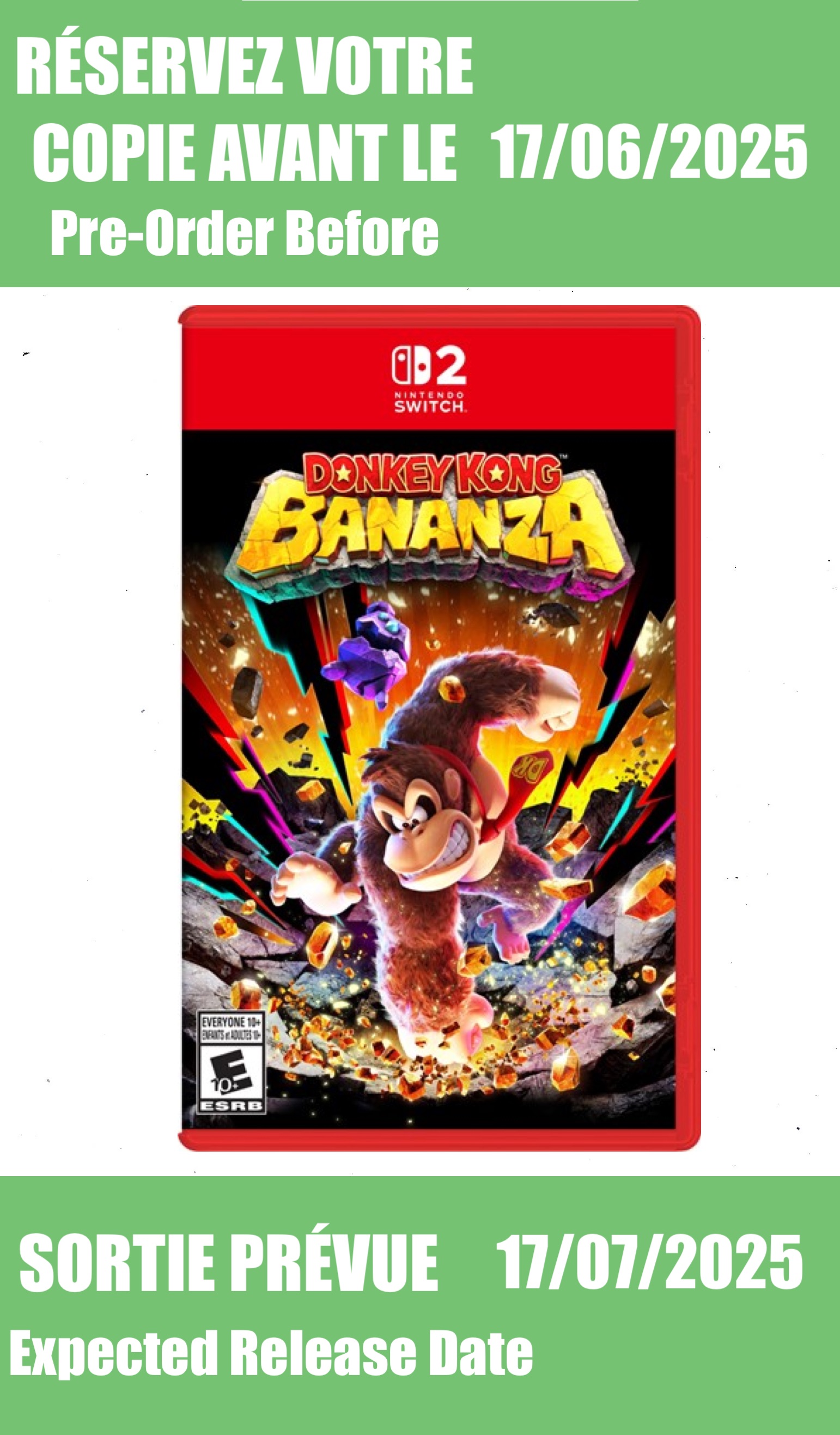 *Précommande* Donkey Kong Bananza / Switch 2