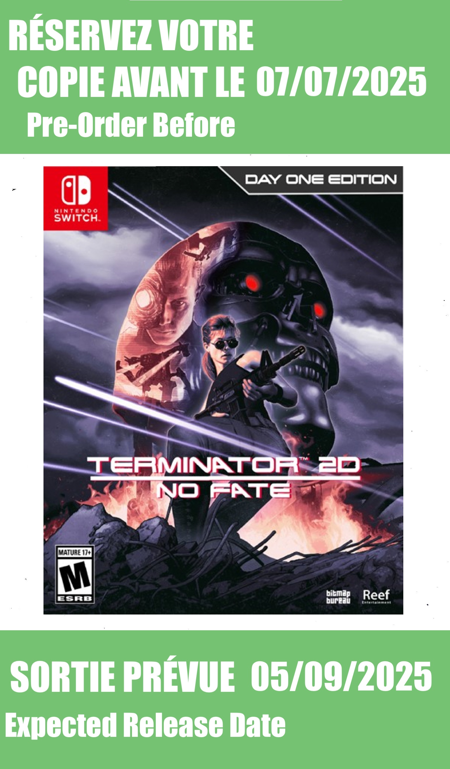 *Précommande* Terminator 2D No Fate Day One Edition / Switch