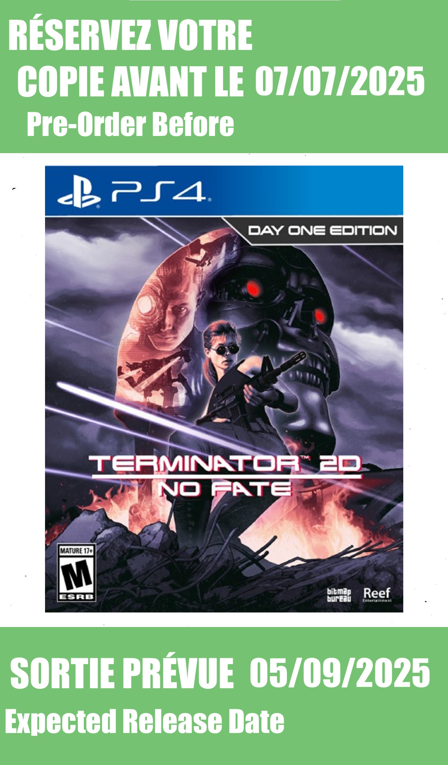 *Précommande* Terminator 2D No Fate Day One Edition / PS4