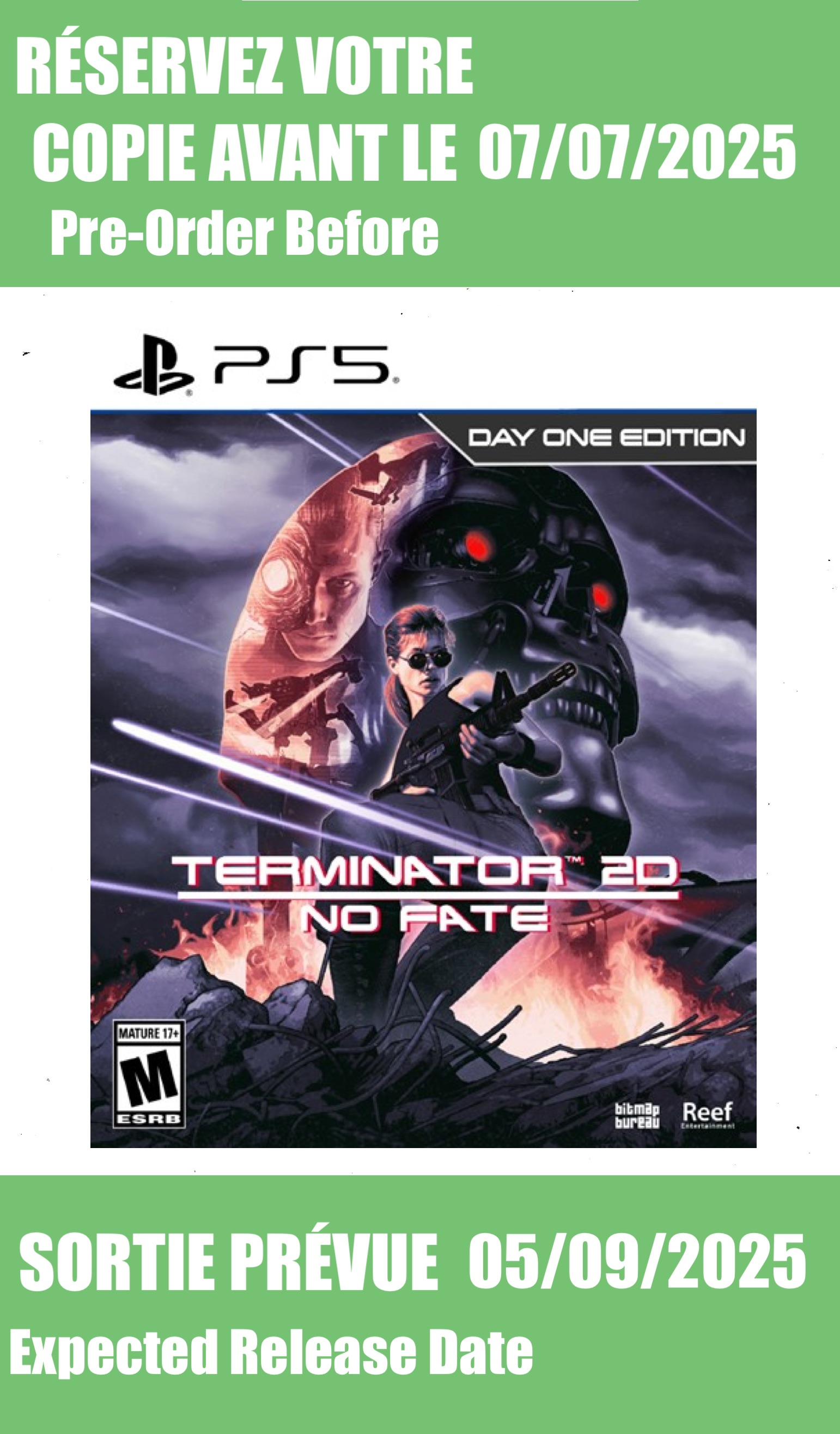 *Précommande* Terminator 2D No Fate Day One Edition / PS5
