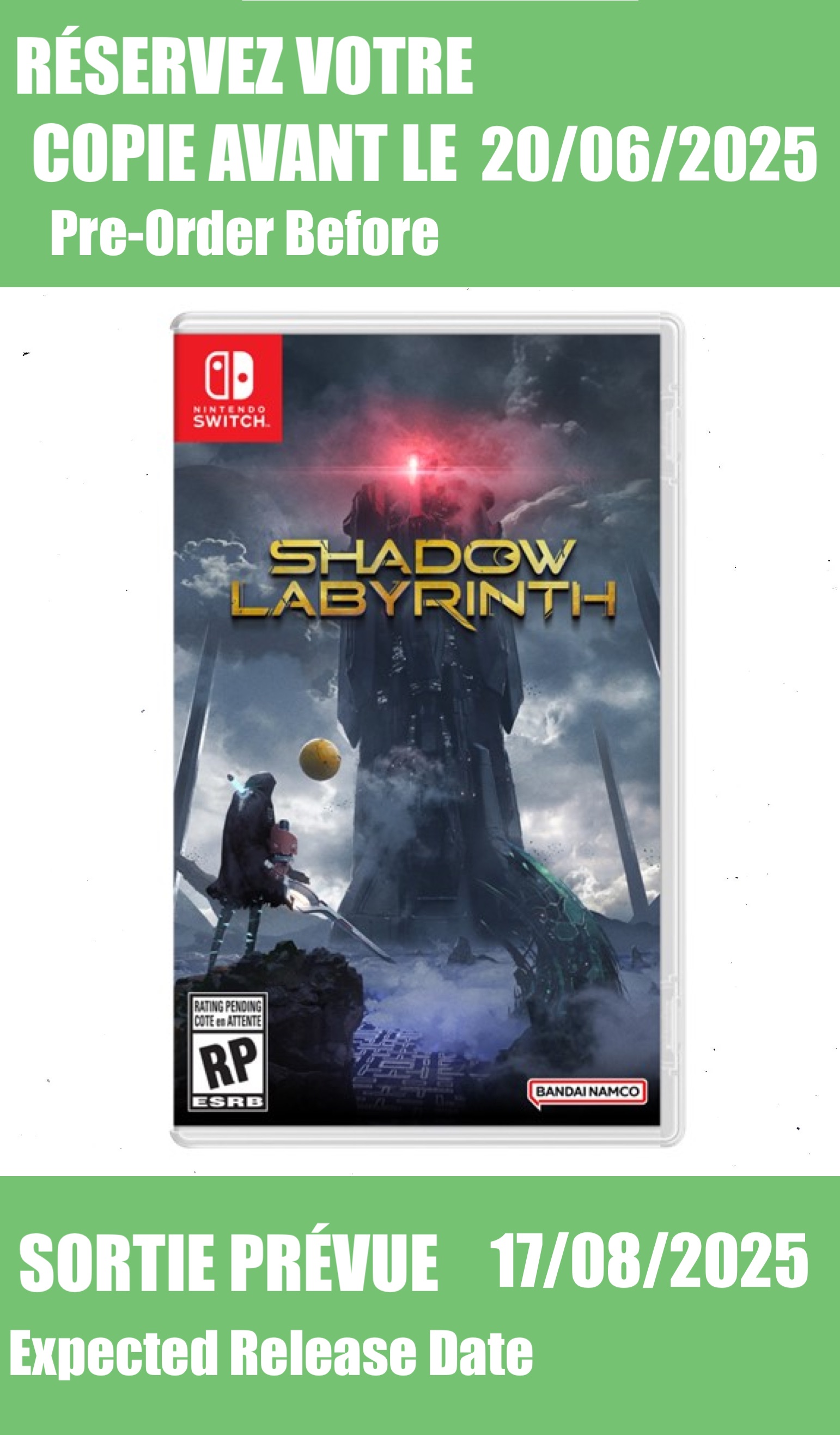 *Précommande* Shadow Labyrinth / Switch