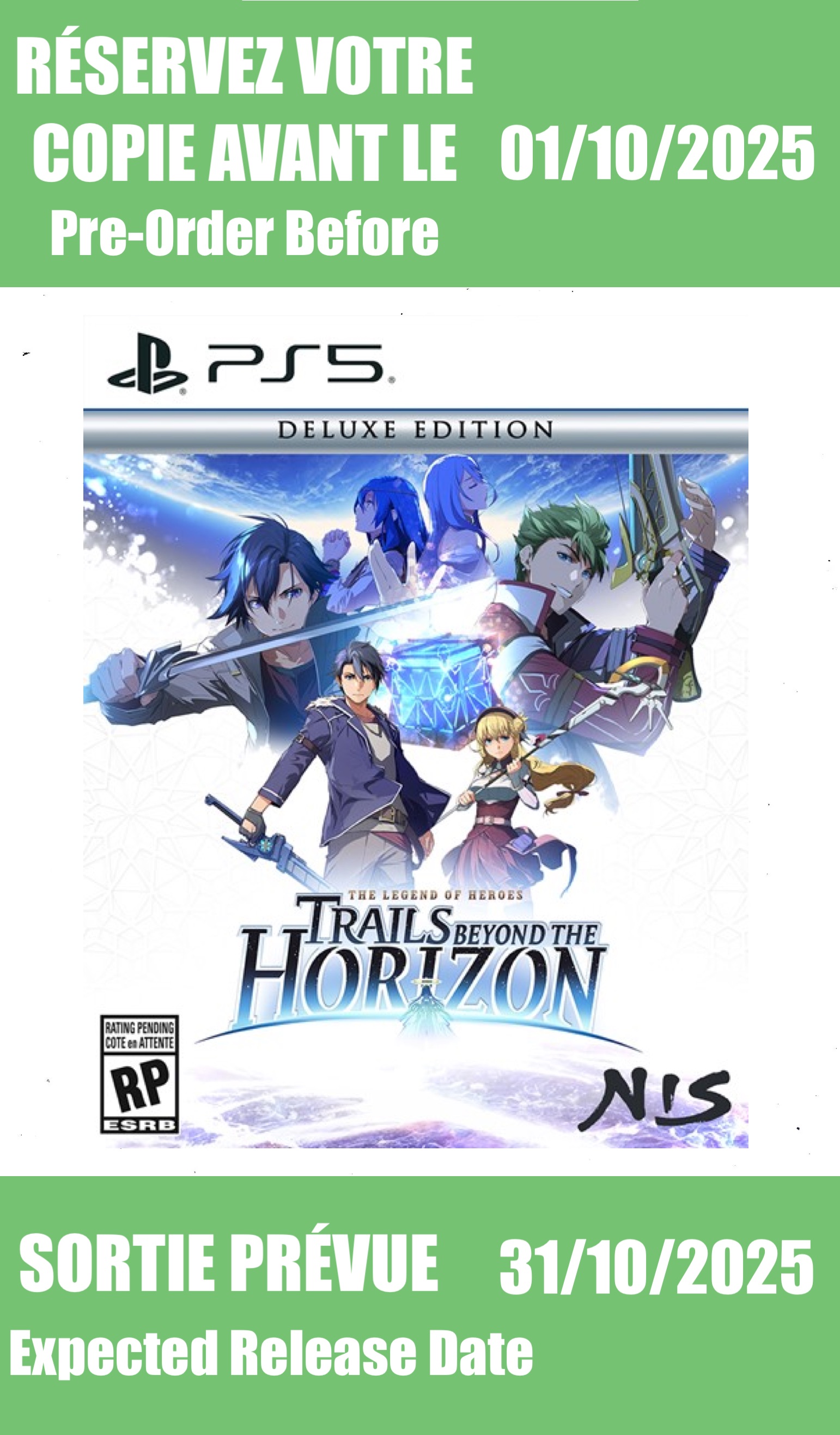 *Précommande* The Legend of Heroes: Trails beyond the Horizon Deluxe Edition / PS5