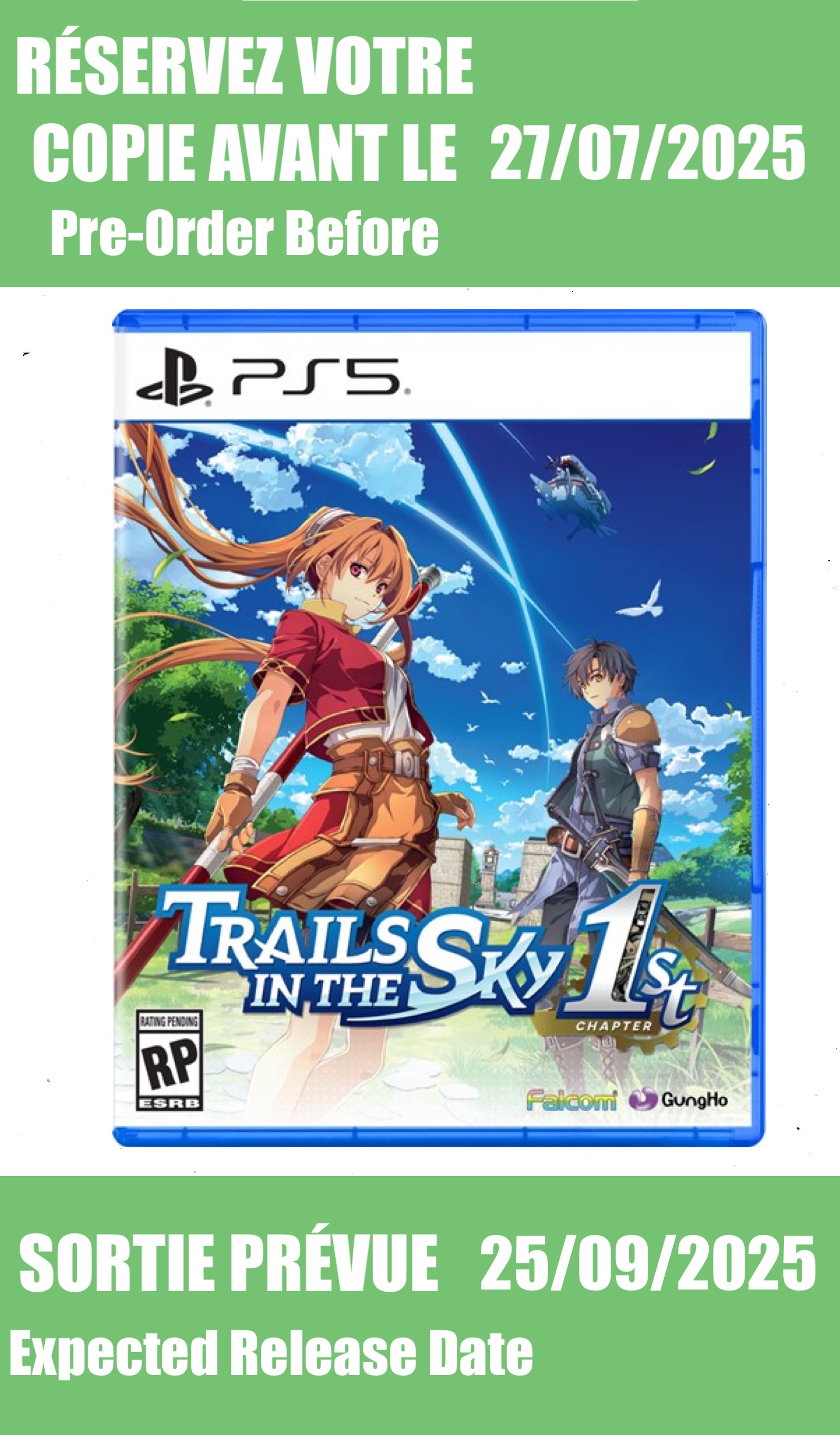 *Précommande* Trails in the Sky 1st Chapter / PS5