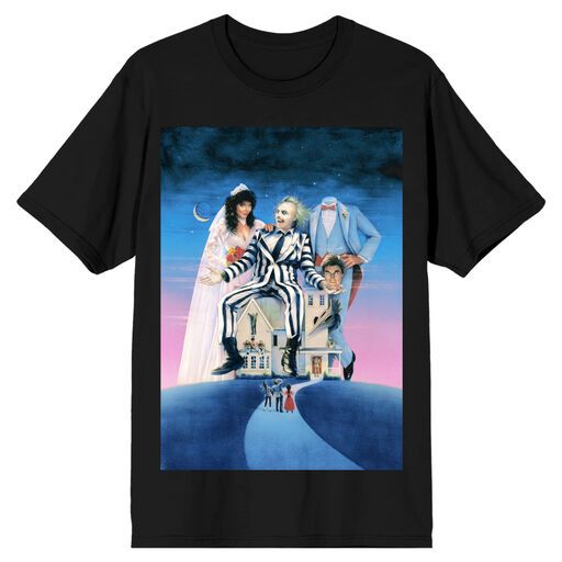 T-Shirt Beetlejuice - Stars And Moon (Noir)