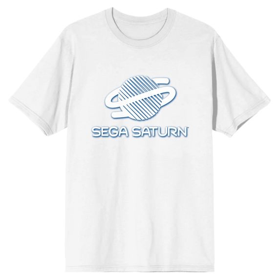 T-Shirt Sega - Logo Saturn Retro (Blanc)