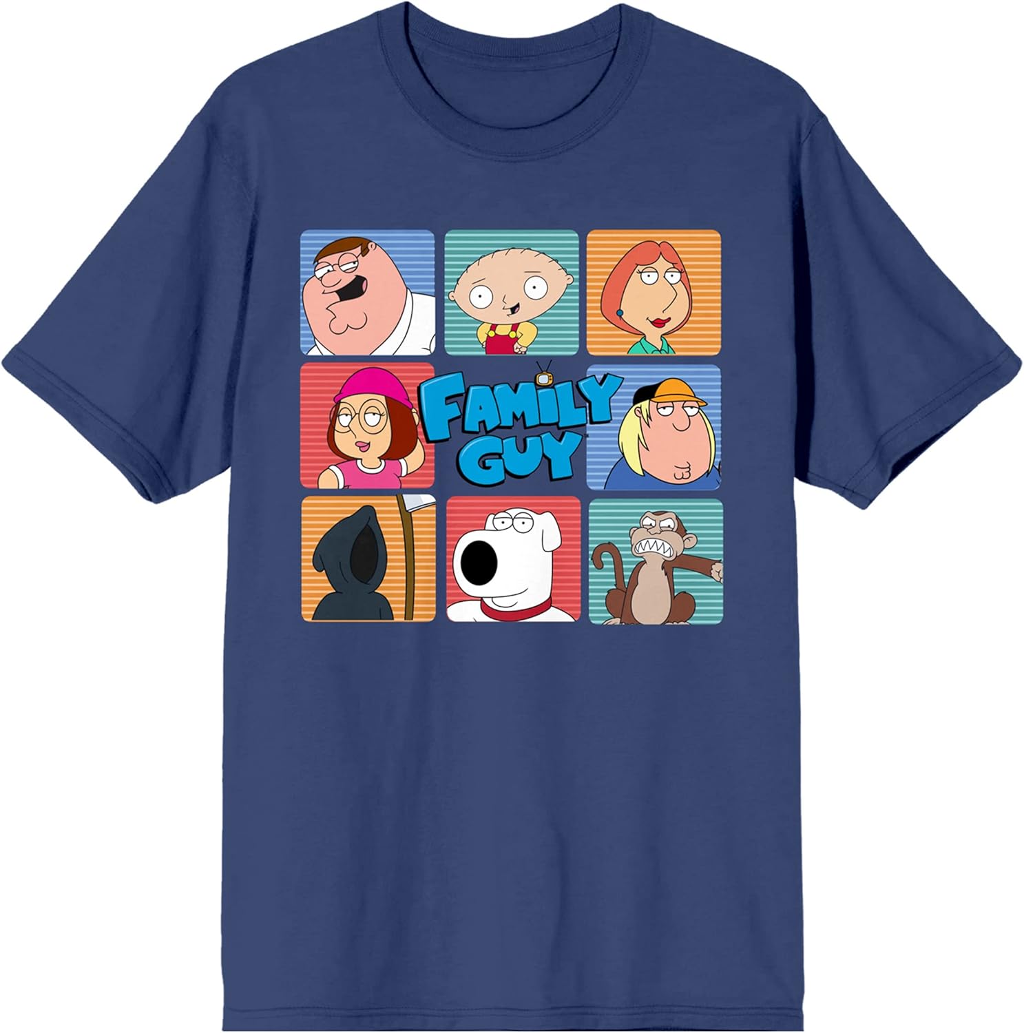 T-Shirt Family Guy - Stacked Characters (Marine)
